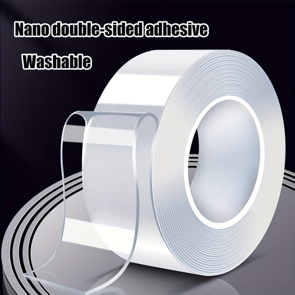 1pc 3.3/6.6/16.4ft Double Sided Tape, Removable Adhesive Tape Grip, Wall Tape Strip