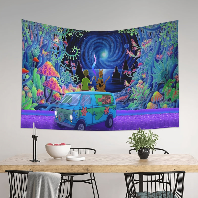 1pc Trippy Tapestry Wall Hanging Tapestries Wall Blanket Wall Art For Bedroom College Dorm Room Home Decor Wall Art 60"x 40"
