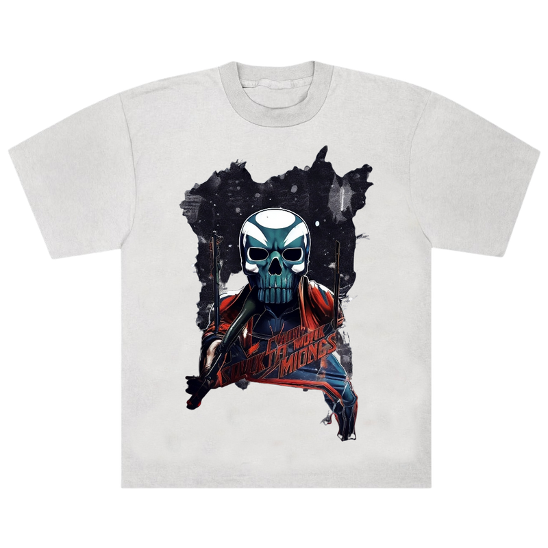 Gothic Inspired Warrior Skull T-shirt