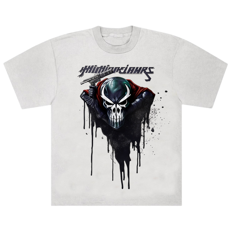 Eye-catching Warrior Skull Theme T-shirt