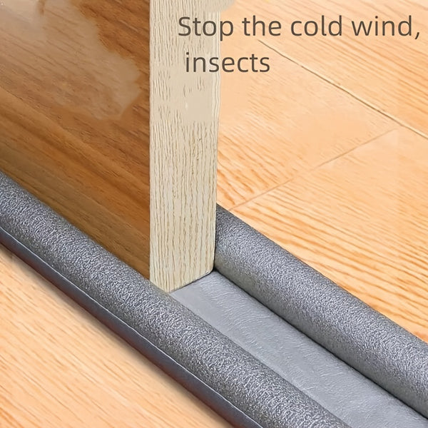 1pc Door Seam Door Bottom Sealing Strip, Soundproof Door Window Gap Adhesive Strip, Windshield Warm Sticker Strip, Insulated Dustproof Windproof Strip