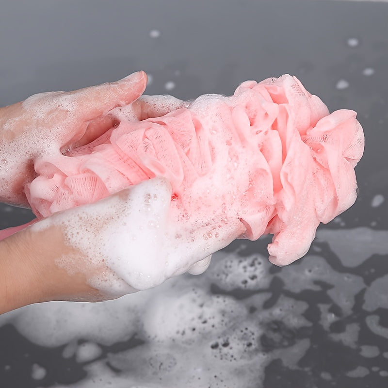 Shower Brush Loofah Sponge With Long Handle Body Back Mesh Scrubber Bath Brush Skin Exfoliating Massage Brush Bath Accessories