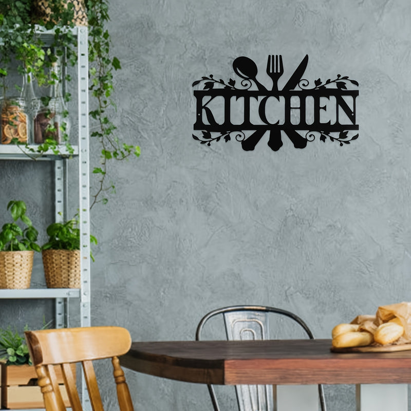 1pc, Kitchen Metal Signs Wall Decor Rustic Metal Kitchen Decor Sign, Country Farmhouse Decoration For Mardi Gras Easter Your Home, Kitchen, Or Dining Room