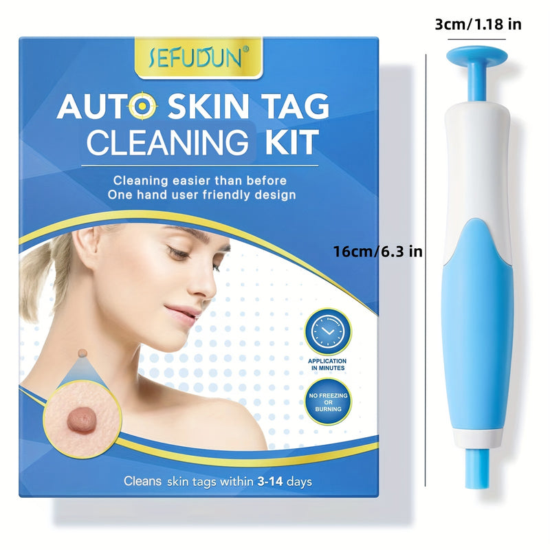 Double-headed Wart Cleaning Tool, 2-in-1 Skin Care Tool Set, Improves The Look Of Skin Tags Such As Flat Warts, Foot Corn Moles, Acne, Soothing Skin And Increase Skin Elasticity, Pure Nature, Safe And Easy To Use
