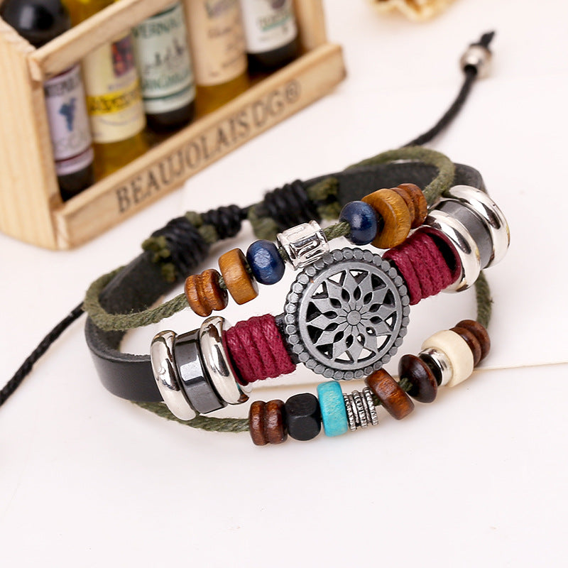 Leather and bead jewelry