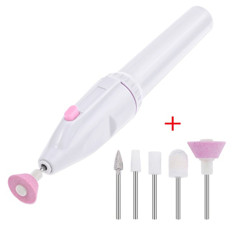 Electric Nail File, Electric Manicure Pedicure Nail Drill Set, 5 In 1 Professional Electric Nail File,  Grinder Grooming Personal Manicure And Pedicure