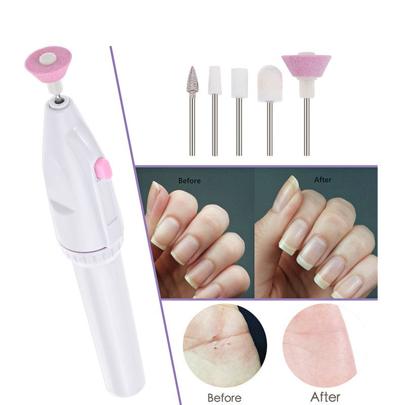Electric Nail File, Electric Manicure Pedicure Nail Drill Set, 5 In 1 Professional Electric Nail File,  Grinder Grooming Personal Manicure And Pedicure