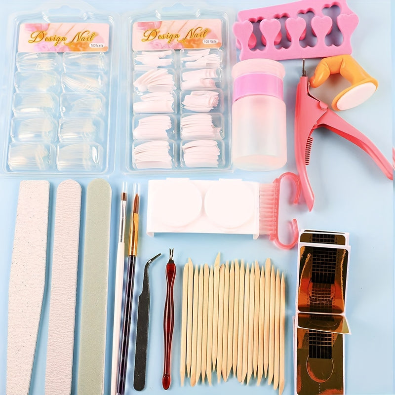 23 In 1 Acrylic Nail Kit For Beginners 12 Color Glitter Acrylic Powder White Clear Pink Acrylic Powder Nails Extension Professional Nails Kit Manicure Tools Nail Supplies Gift For Women