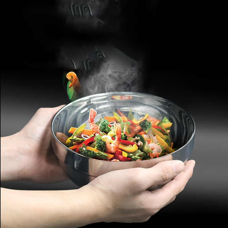4pcs Stainless Steel Bowls, Anti-scalding Instant Noodle Bowl, Salad Bowl, Ramen Bowl,Kitchen Utensils