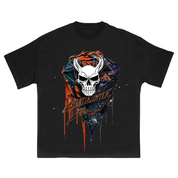 Killer Skull Warrior Print Street Fashion T-shirt