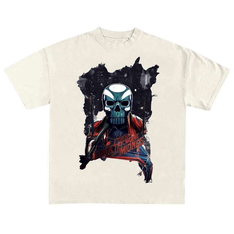 Gothic Inspired Warrior Skull T-shirt