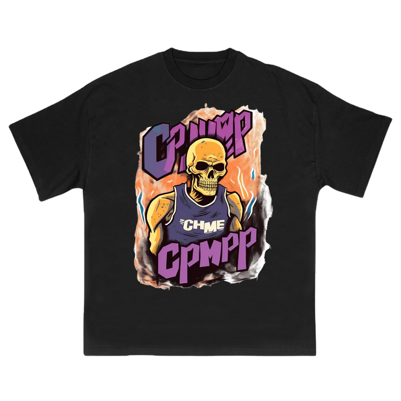 Skeleton Inspired Trendy T-shirt