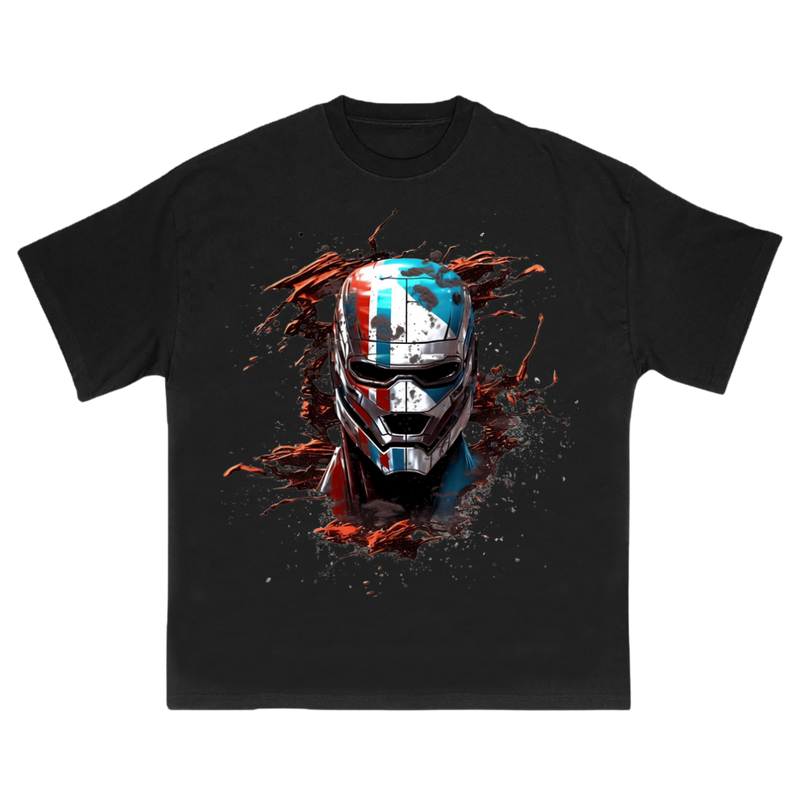 Colorful Warrior Dark Style T-shirt