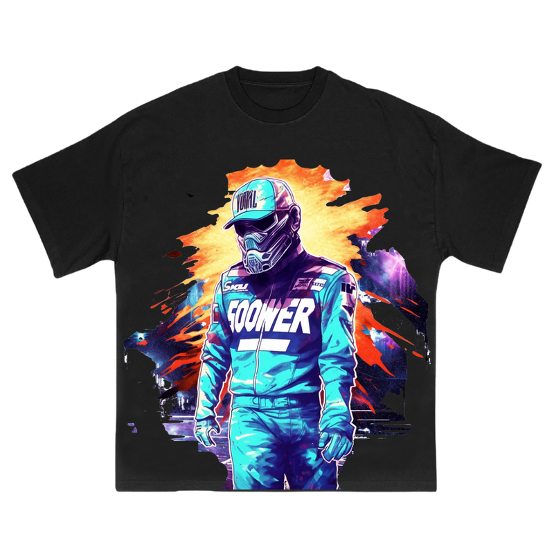 Flame racing theme T-shirt