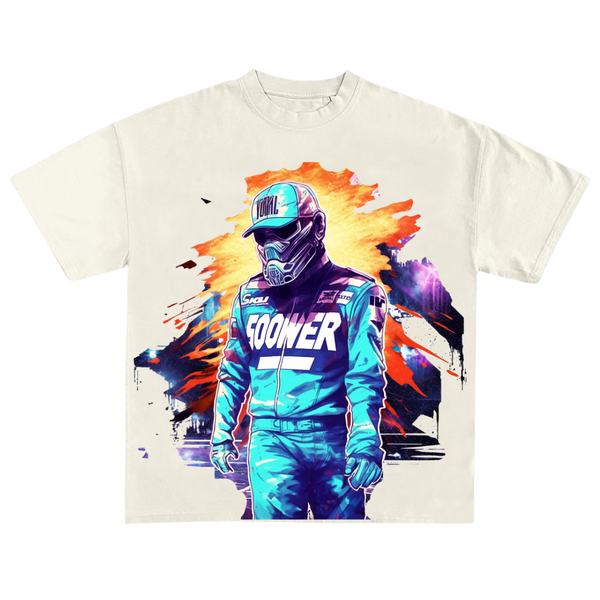 Flame racing theme T-shirt