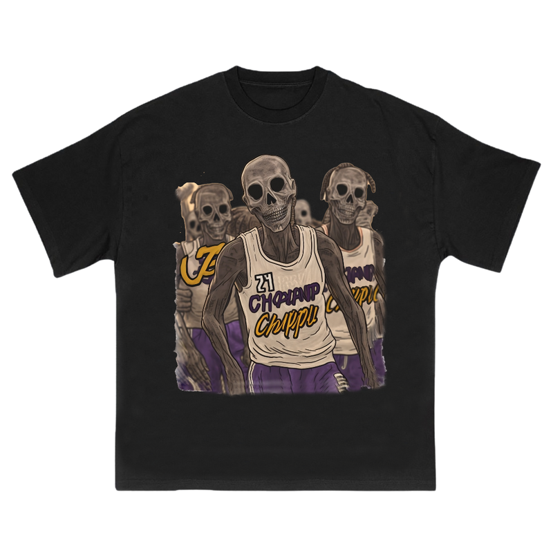Gothic Inspired Skull Graphic T-shirt
