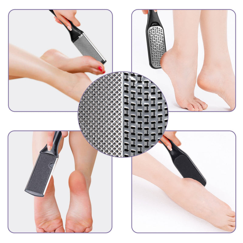 Professional Pedicure Tools Set, 27 In 1 Foot Files Callus Remover For Feet, Stainless Steel Foot Scrubber Rasp Heel Dead Skin Removal Pedicure Kit For Women And Men Foot Care At Home And Salon