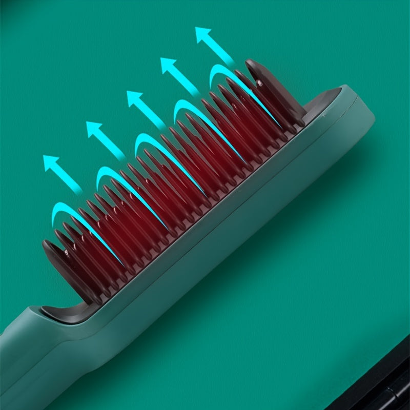 Hair Straightener Hot Comb Anti-scalding Ceramic Hair Curler Multi-Speed Electric Straightening Comb Curling Iron