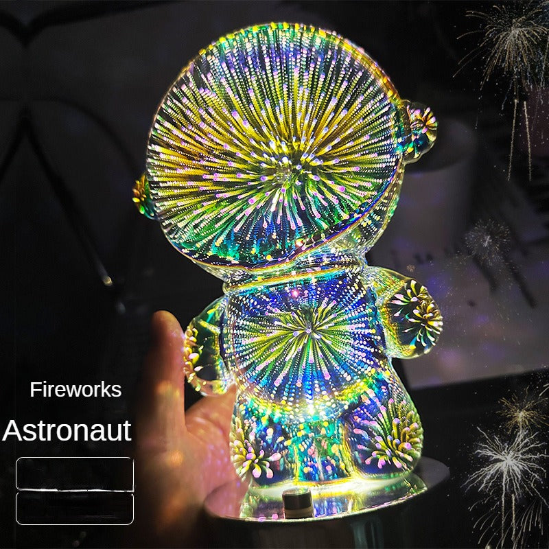 Fireworks astronaut atmosphere light