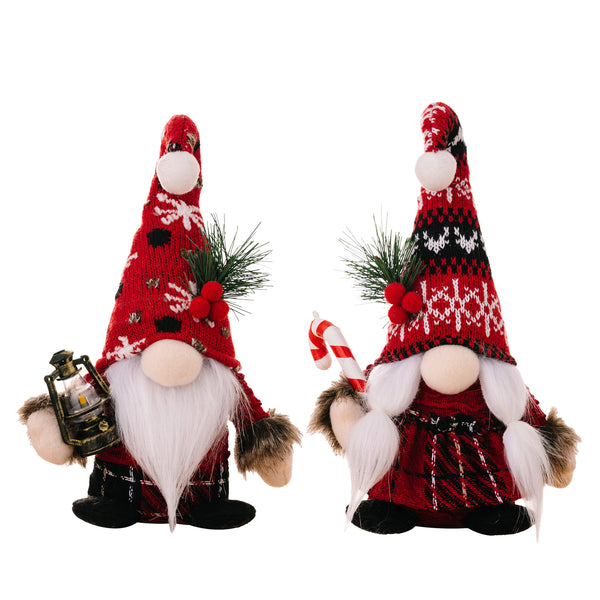 Christmas ball knit curved hat dwarf doll