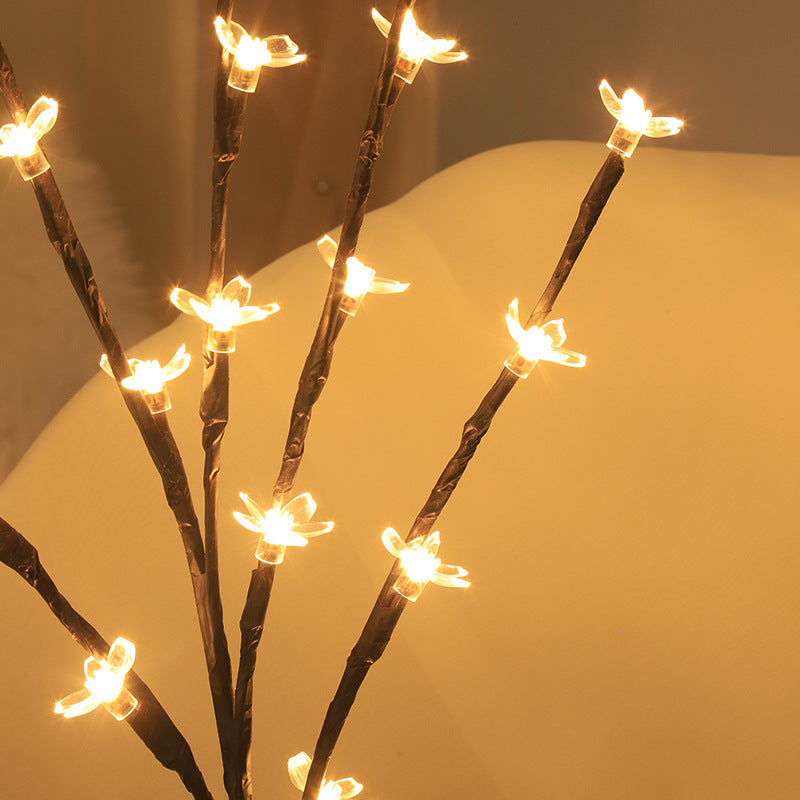 LED cherry blossom branch room decoration colored lights