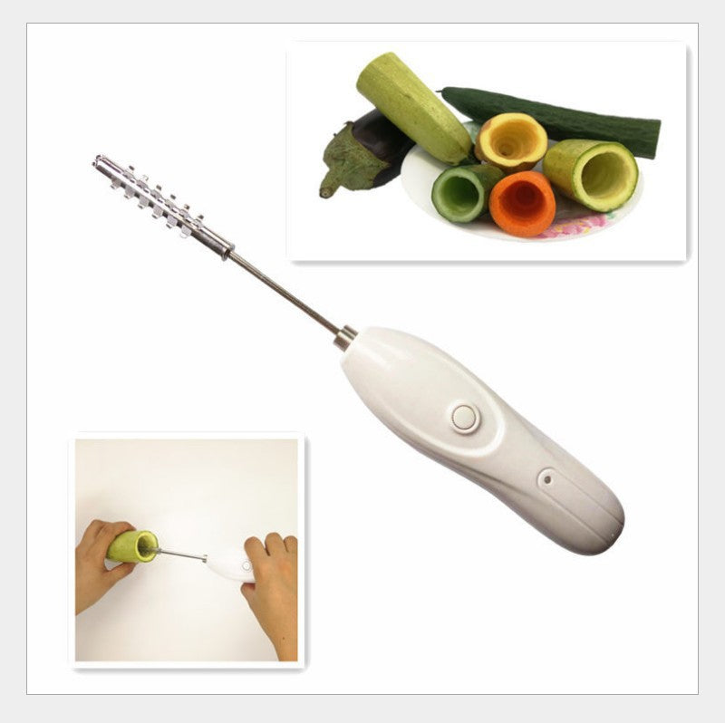 Multifunctional Fruit and Vegetable Digger Charging Fish Scaling Tool Electric Convenient Hole Digger Small Eggbeater