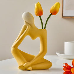 Creative simple niche Abstract art vase decoration