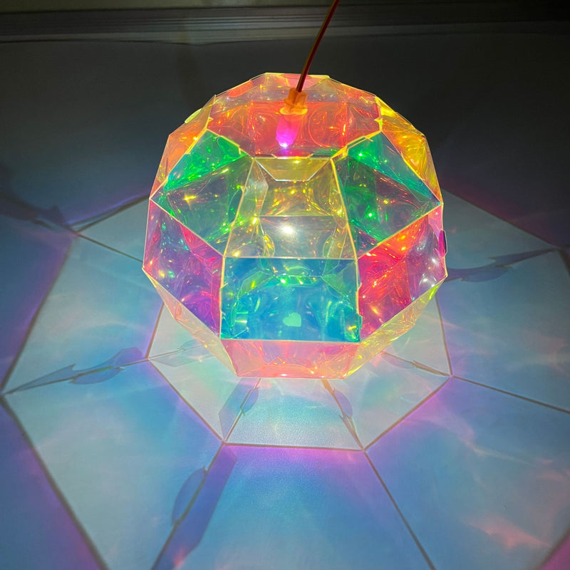 DIY Handmade Flower Lantern Laser Colorful Luminous Lamp