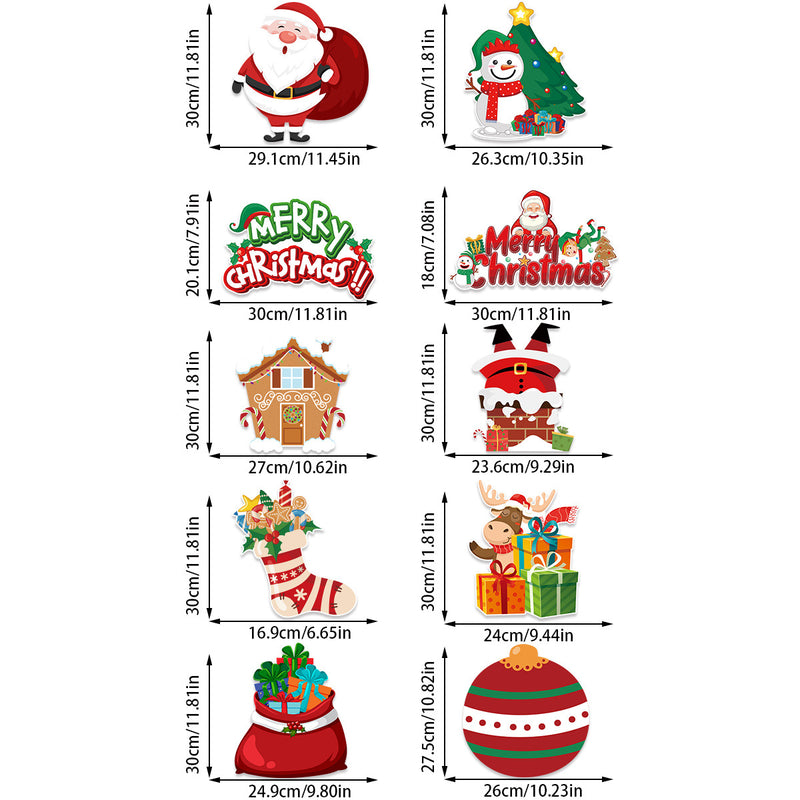 Christmas Party Paper Santa Claus Christmas Tree Decoration Pendant Pendant