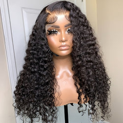 13x4 Curly Lace Front Human Hair Wig 