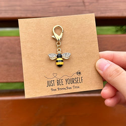 1/2pcs Just Bee Yourself Positivity Encouragement Gift,Cheer Up Card,Cute Friendship Present,Isolation Gift,Christmas Stocking Stuffers Christmas Decorations
