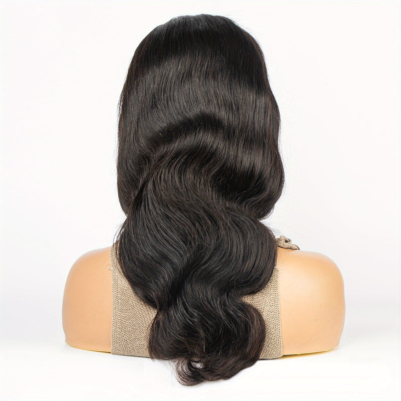 13*4 Lace Front Long Lengh Body Wave Human Hair Front Lace Wig, Pre Plucked With Baby Hair Glueless Virgin Unprocessed Human Hair Wigs