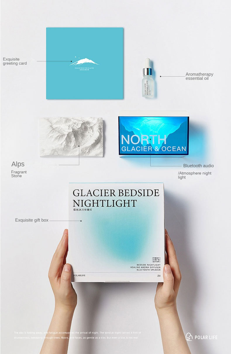 Glacier night light Bedroom bedside sleep light