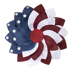 1pc, 4th Of July Decor(18.9"×18.9"), Independence Day Flag, Red White Blue Wreath American Flag, Yard Flag, Outdoor Holiday Decor, Spring Theme Supplies, Yard Decoration, Yard Supplies, Party Decor, Holiday Supplies, Holiday Arrangement