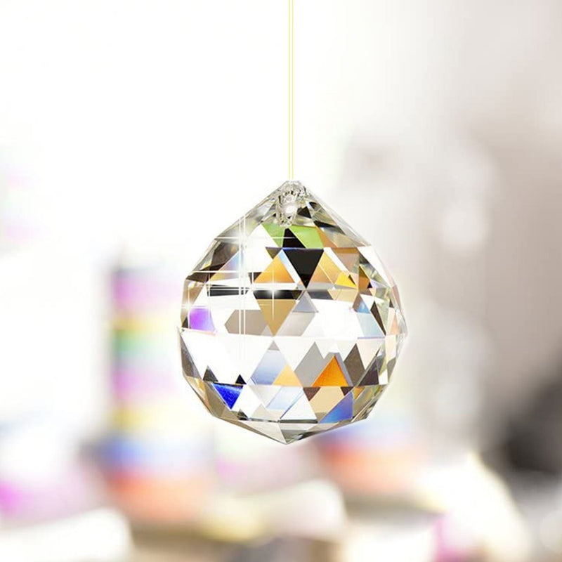 pc Clear Glass Crystal Ball Prism Pendant