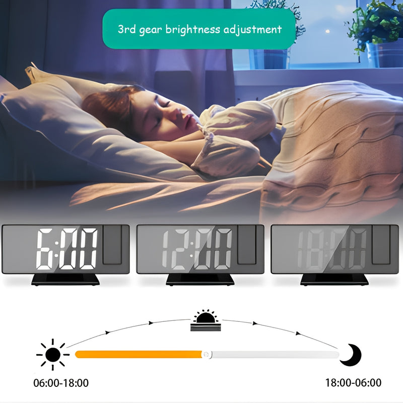 1pc Digital Alarm Clock, Digital Clock For Bedroom With Large LED Screen